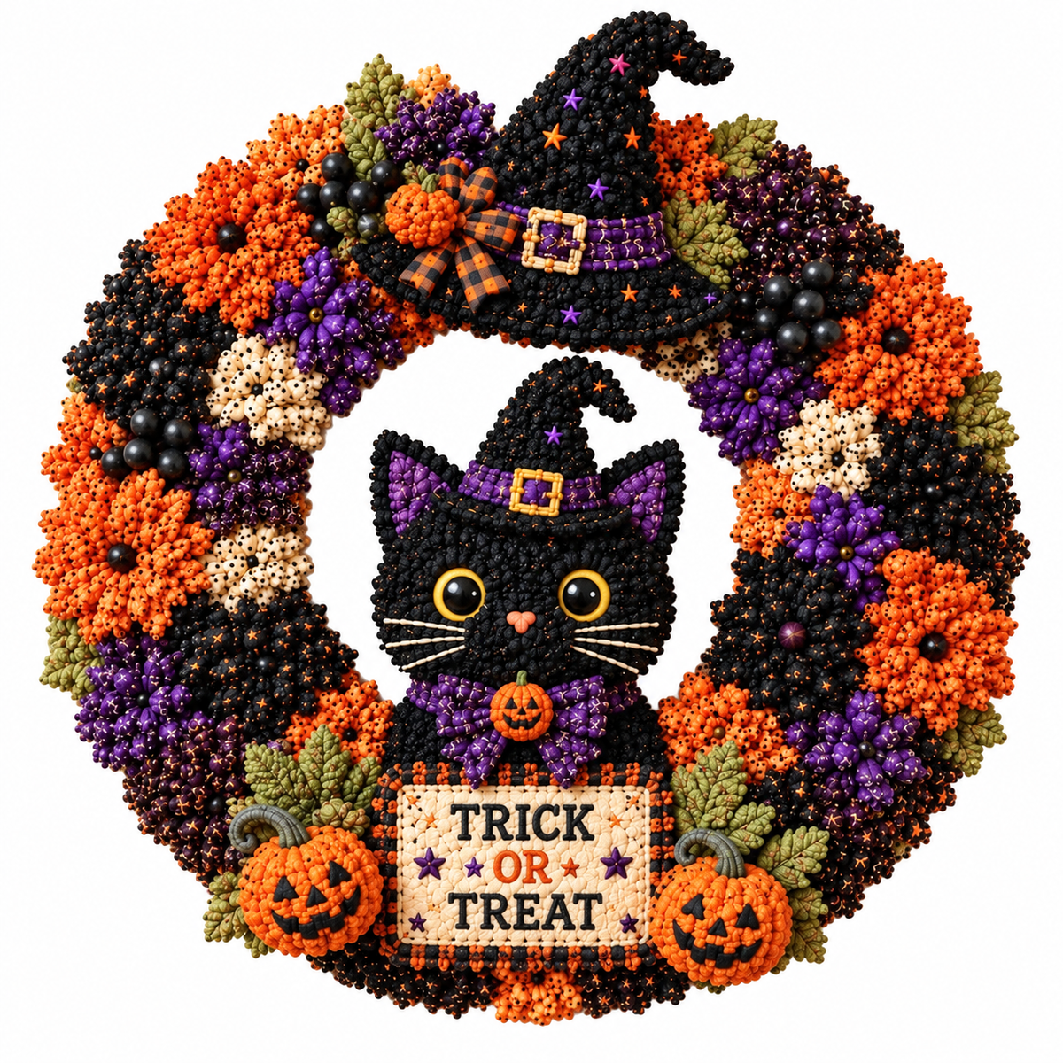 3D Fabric Poke Wreath DIY Kit
